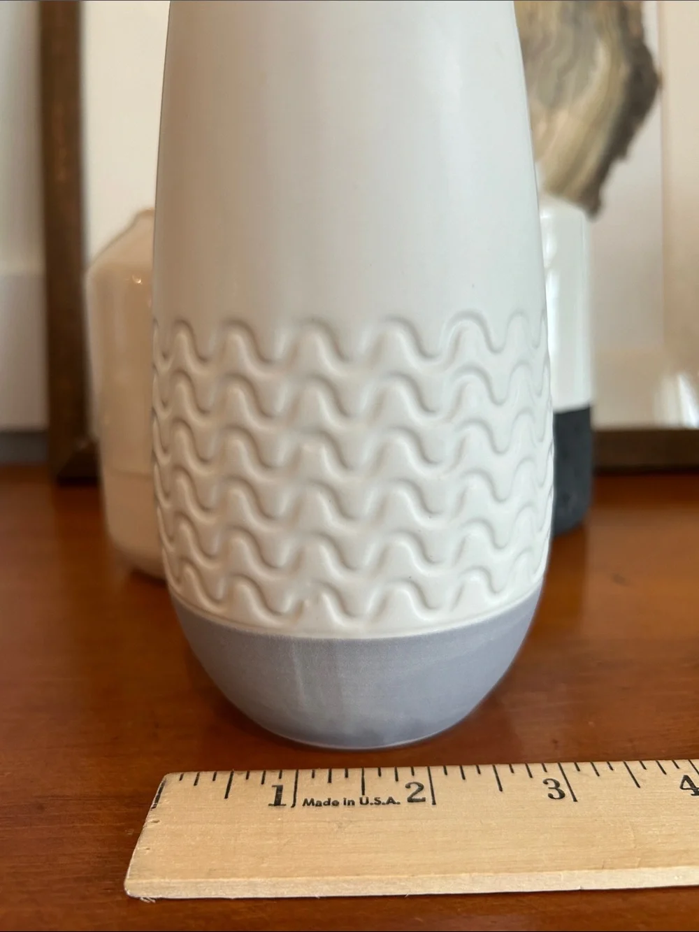 Magnolia Home Ivory vase and two complementary vases Neutral room accent/decor